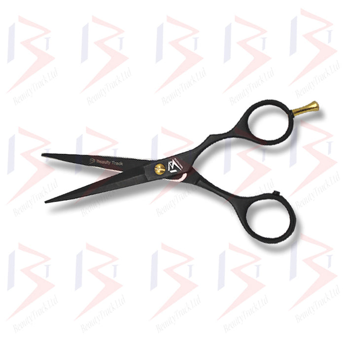 BeautyTrack Barber Scissor Hair Cutting Salon Scissor 6.0 Inches Black