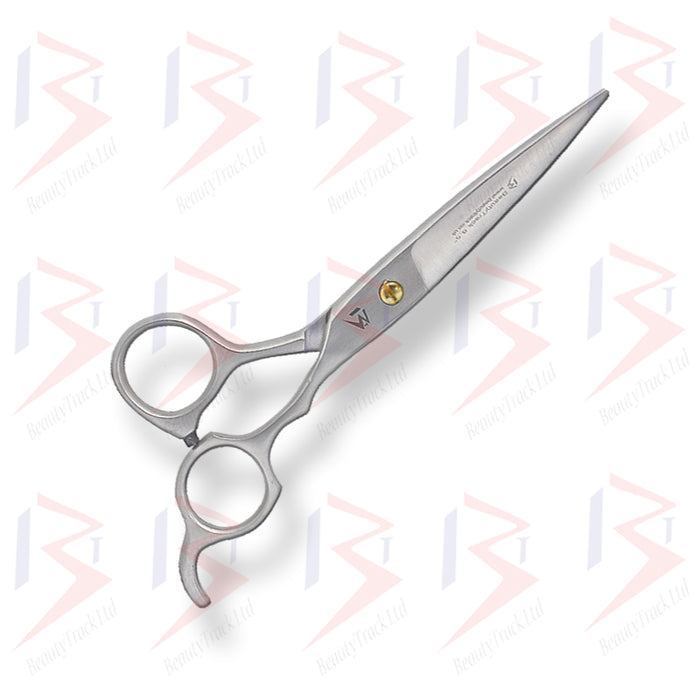 BeautyTrack Barber Scissors Hair Cutting Salon Shears 6.5 Inch Grey