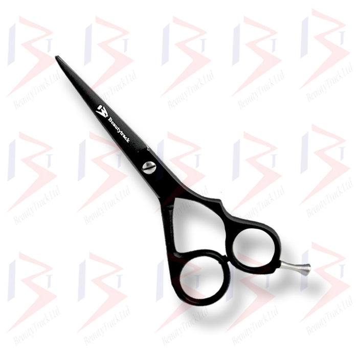 BeautyTrack Barber Scissors Hair Cutting Shears 6.0 Inch Black