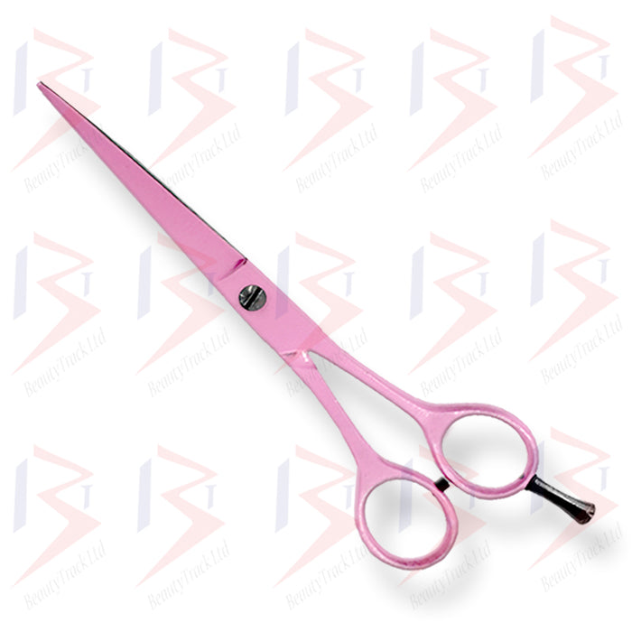 BeautyTrack Barber Scissors Hairdressing Shears 6.5 Inch Pink