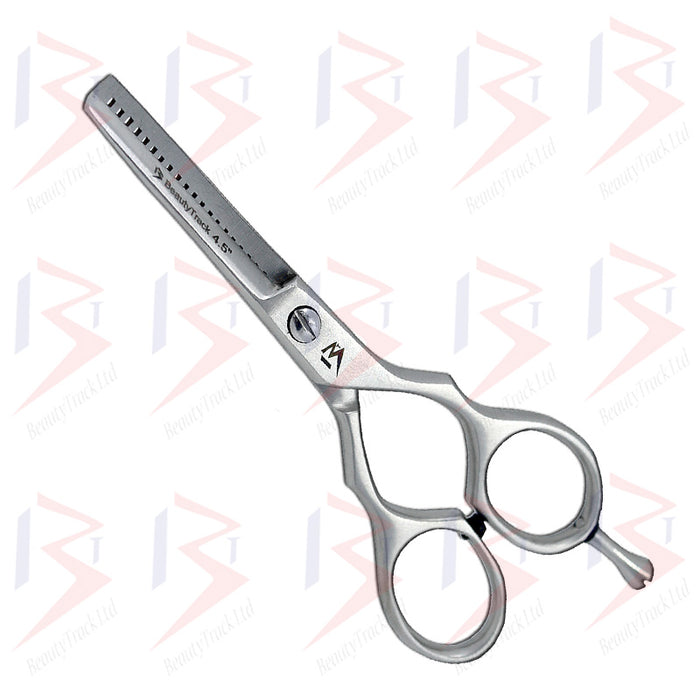 BeautyTrack Hairdressing Thinning Scissor Barber Salon Silver 4.5 Inch