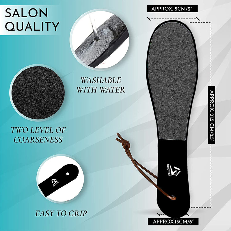 Black Foot Rasp File Pedicure Scrubber Dual Sided
