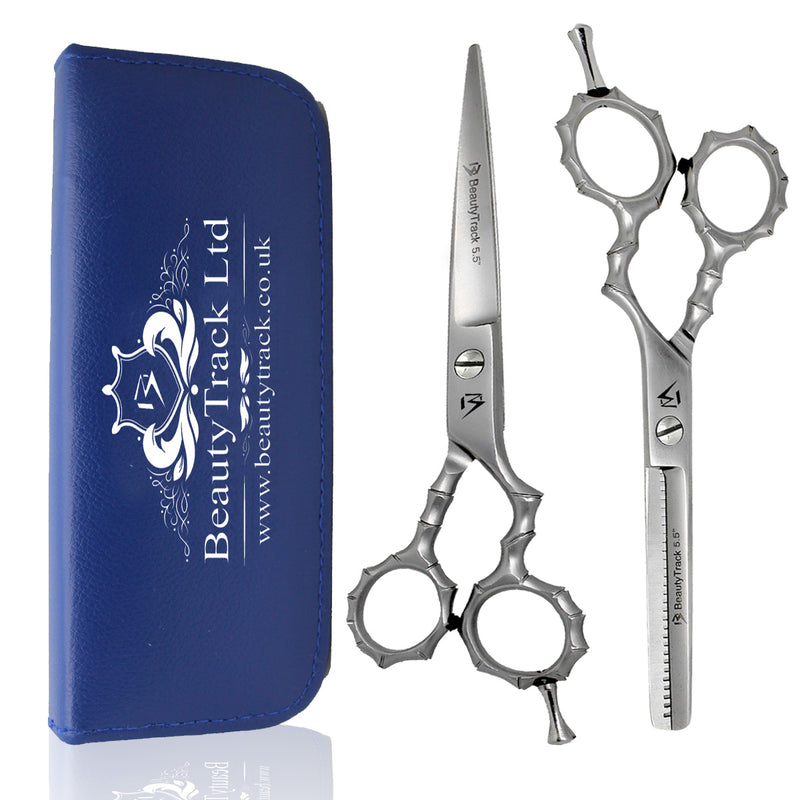 Professional Hairdressing Scissors Set - 5.5" Barber Shears With Free Razor