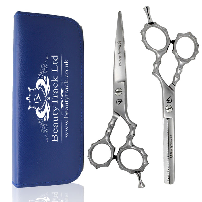 Silver Skeleton Style Hairdressing Scissor Gift Set