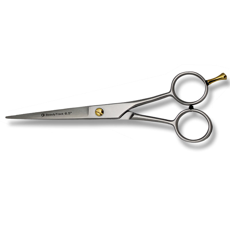 BeautyTrack Barber Scissor Hair Cutting Dragon Design 6.5 Inches Silver-Gold