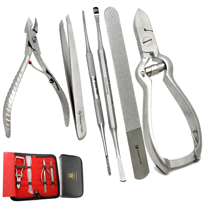 Thick Nail Clippers Plier Podiatry Chiropody Pedicure Set