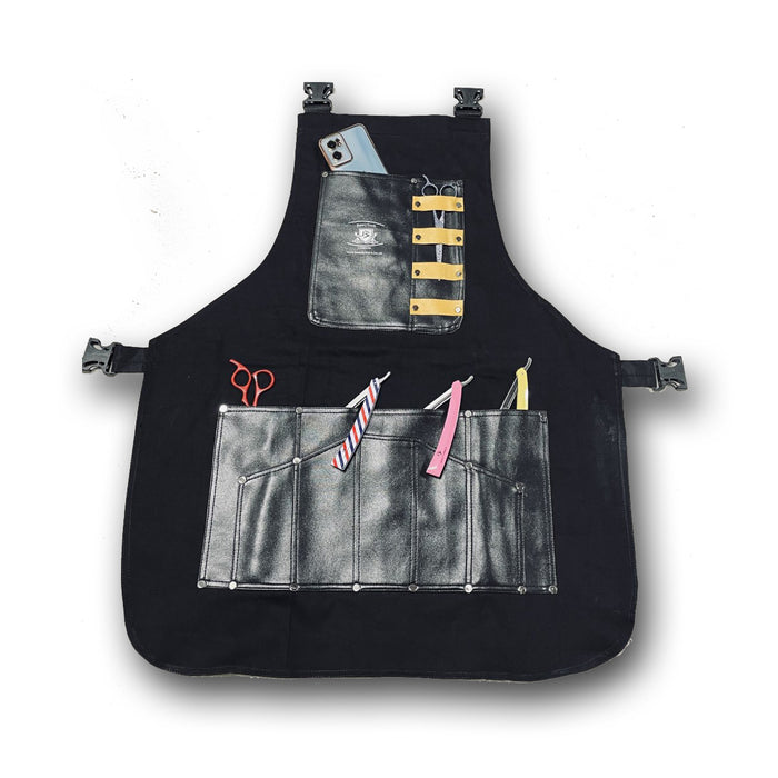 Barber Denim Back Apron Salon Beautician College Student