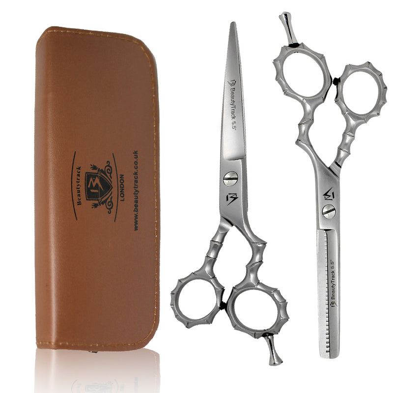 Silver Skeleton Style Hairdressing Scissor Gift Set