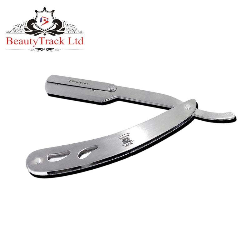 BeautyTrack Salon-Rasierrasierer mit Edelstahlgriff zum Anstecken