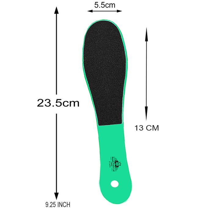 Green Foot Rasp File Pedicure Scrubber Dual Sided