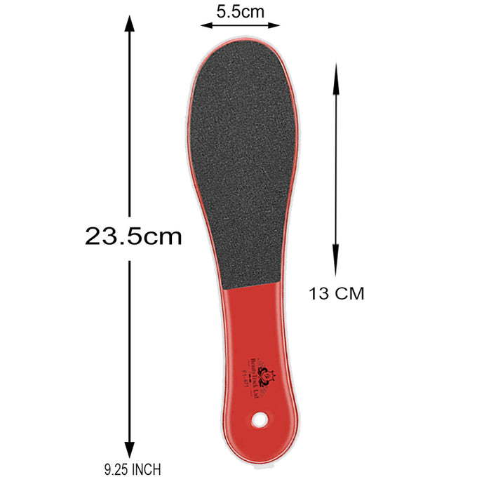 Râpe à pied rouge, épurateur de pédicure double face