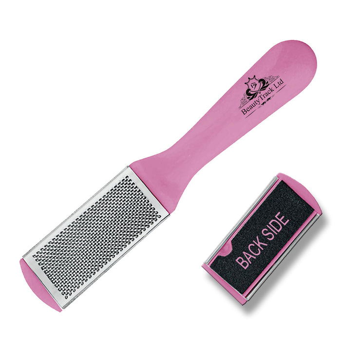 Foot Rasp File Scrubber Dual Sided Pedicure Pink (17 Cm)