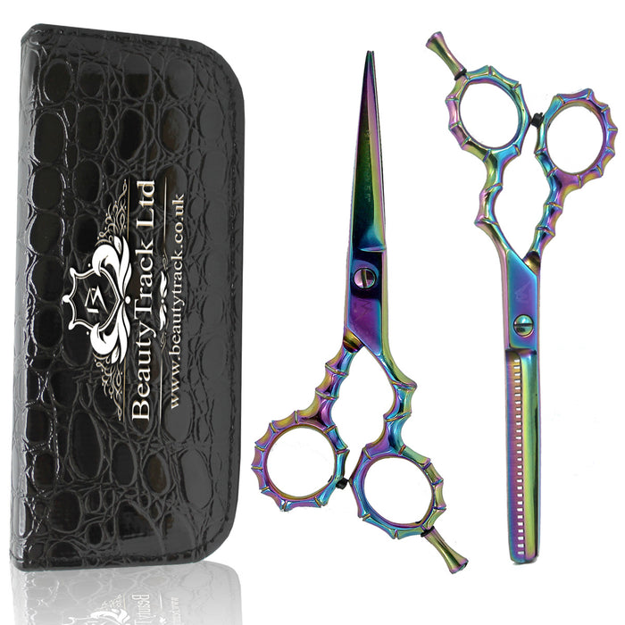 Multi-colour Skeleton Style Hairdressing Scissor Gift Set