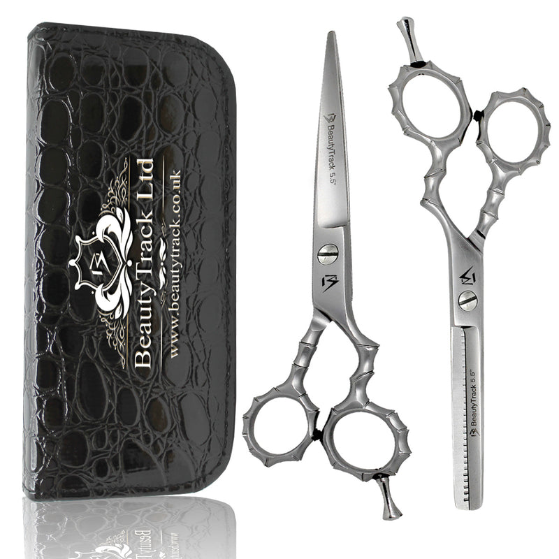 Silver Skeleton Style Hairdressing Scissor Gift Set