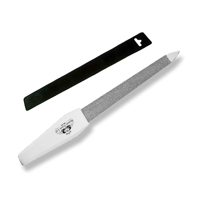 BeautyTrack Diamond Dusted Nail File 5 inch Plastic Handle
