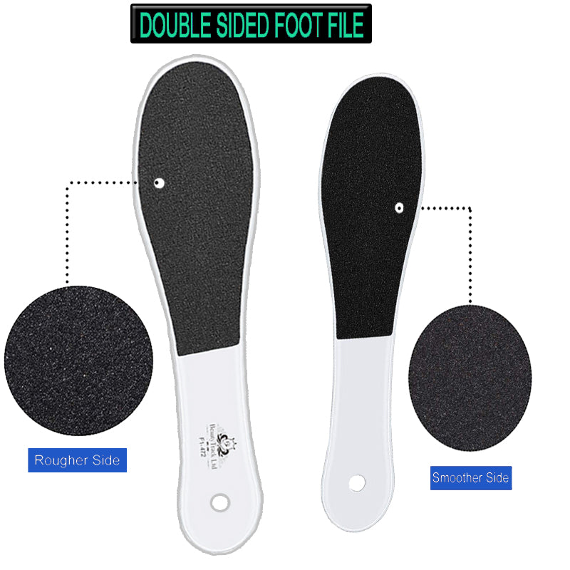 White Foot Rasp File Pedicure Scrubber Dual Sided