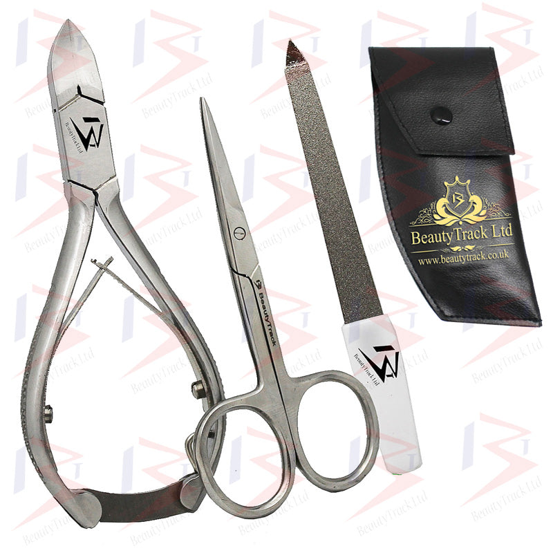 3 Pcs Nail Clipper Toe Nail Scissors Podiatry Kit