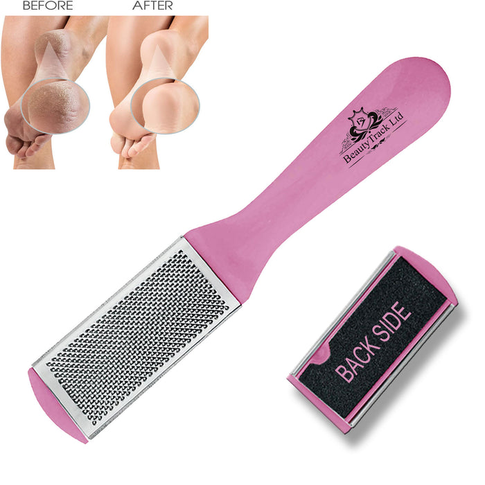Foot Rasp File Scrubber Dual Sided Pedicure Pink (17 Cm)