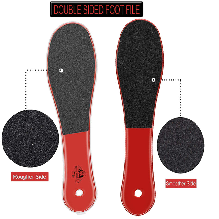 Red Foot Rasp File Pedicure Scrubber Dual Sided