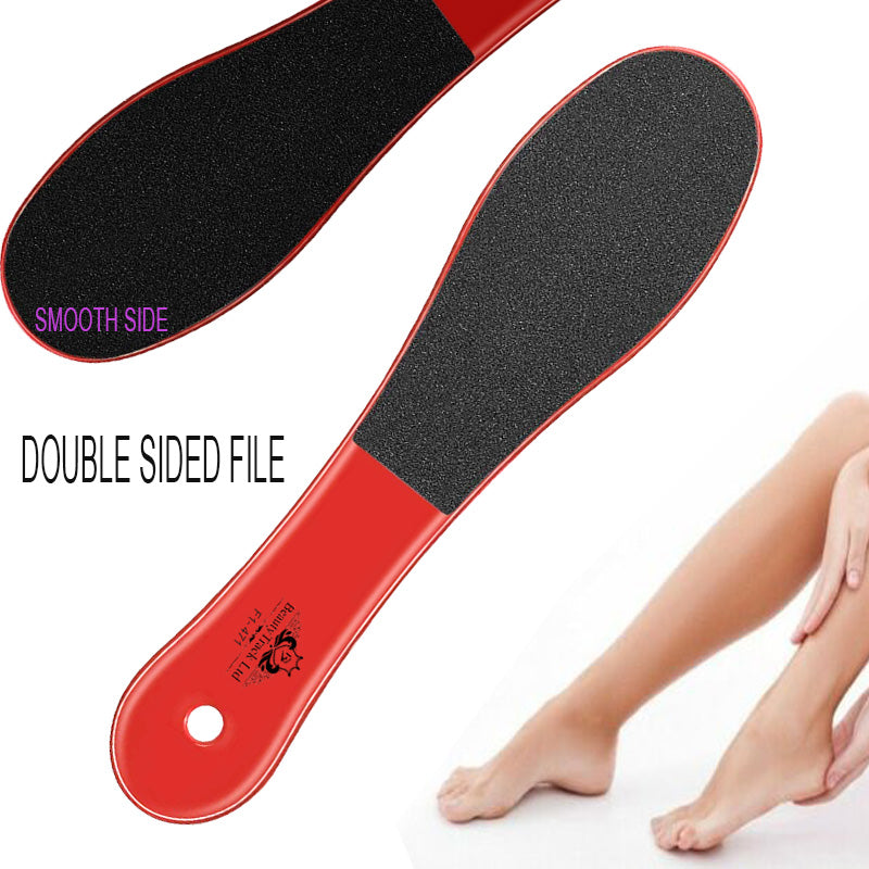 Red Foot Rasp File Pedicure Scrubber Dual Sided