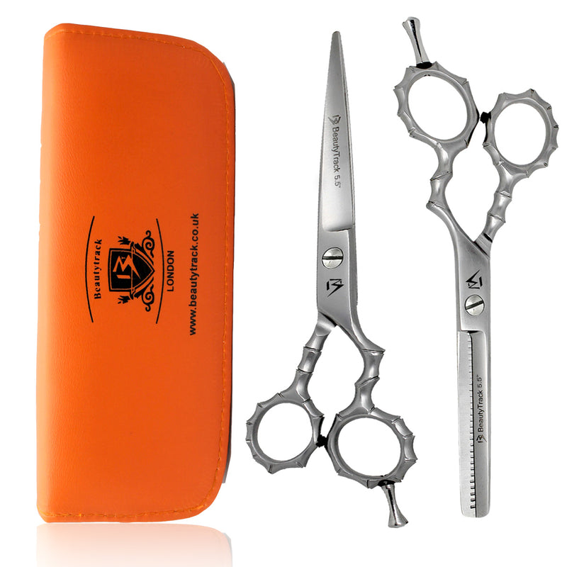 Silver Skeleton Style Hairdressing Scissor Gift Set