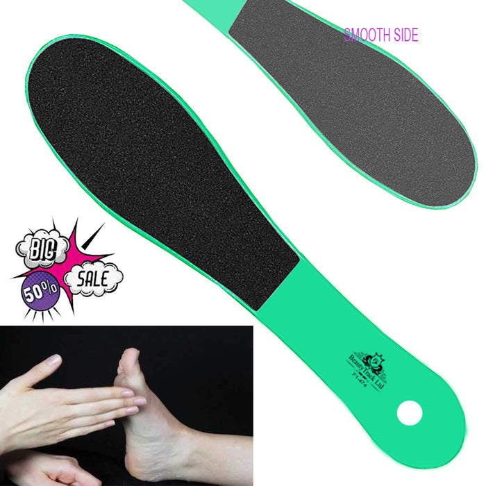 Green Foot Rasp File Pedicure Scrubber Dual Sided