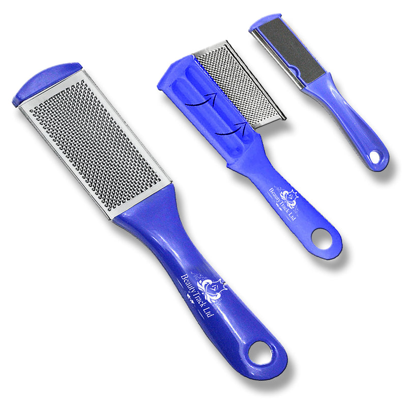 Foot Rasp File Scrubber Dual Sided Pedicure Blue (17 Cm)
