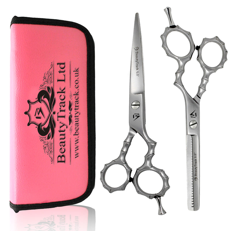 Silver Skeleton Style Hairdressing Scissor Gift Set