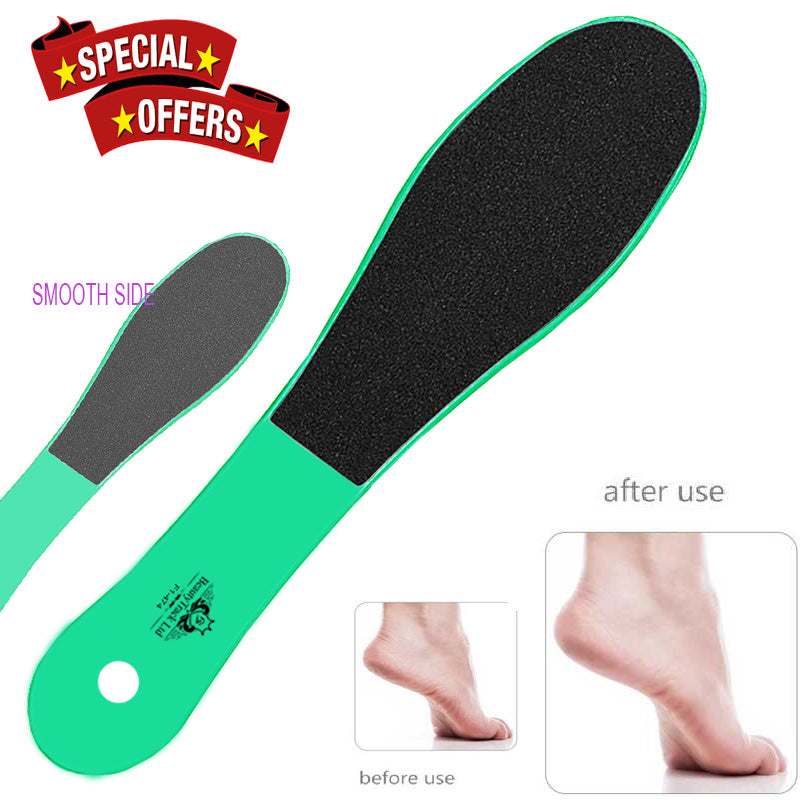 Green Foot Rasp File Pedicure Scrubber Dual Sided
