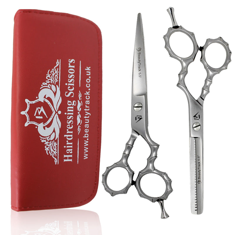 Silver Skeleton Style Hairdressing Scissor Gift Set