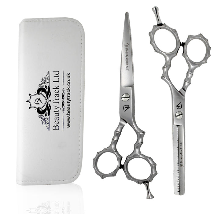 Silver Skeleton Style Hairdressing Scissor Gift Set