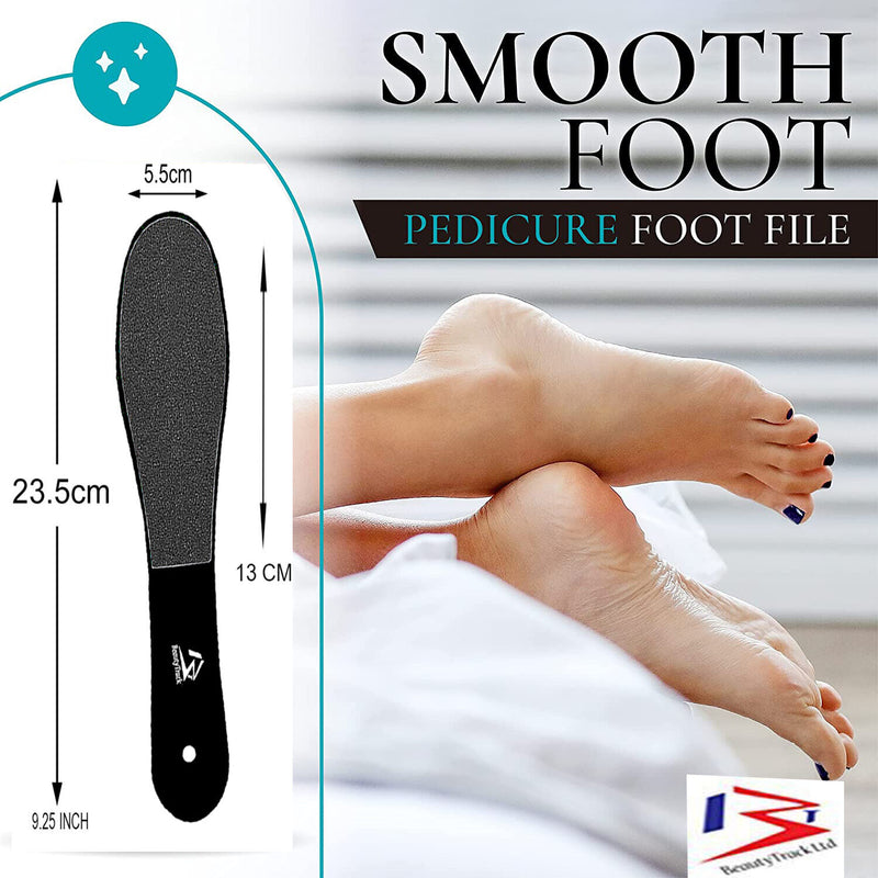 Black Foot Rasp File Pedicure Scrubber Dual Sided