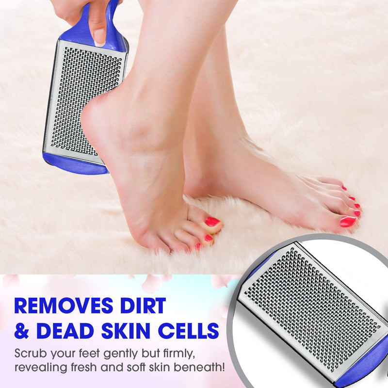 Foot Rasp File Scrubber Dual Sided Pedicure Blue (17 Cm)
