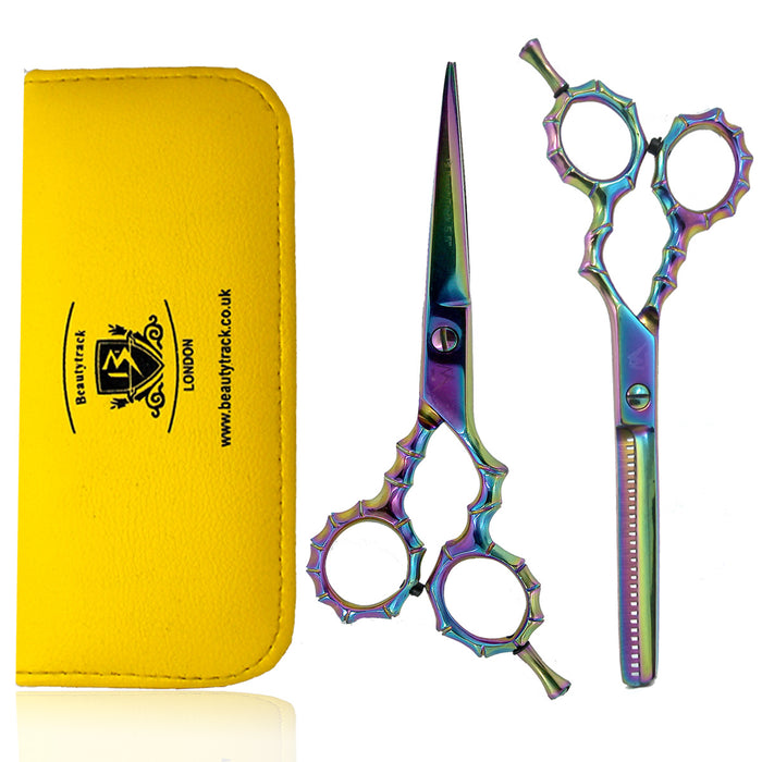 Multi-colour Skeleton Style Hairdressing Scissor Gift Set