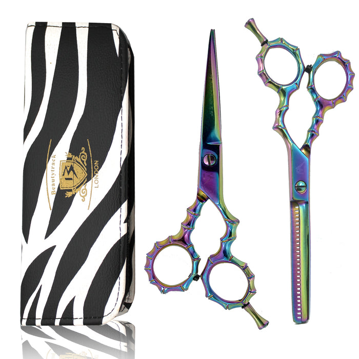 Multi-colour Skeleton Style Hairdressing Scissor Gift Set