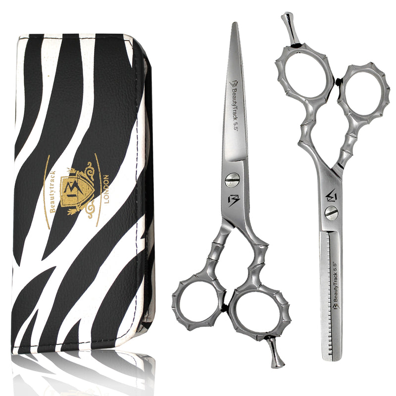 Silver Skeleton Style Hairdressing Scissor Gift Set