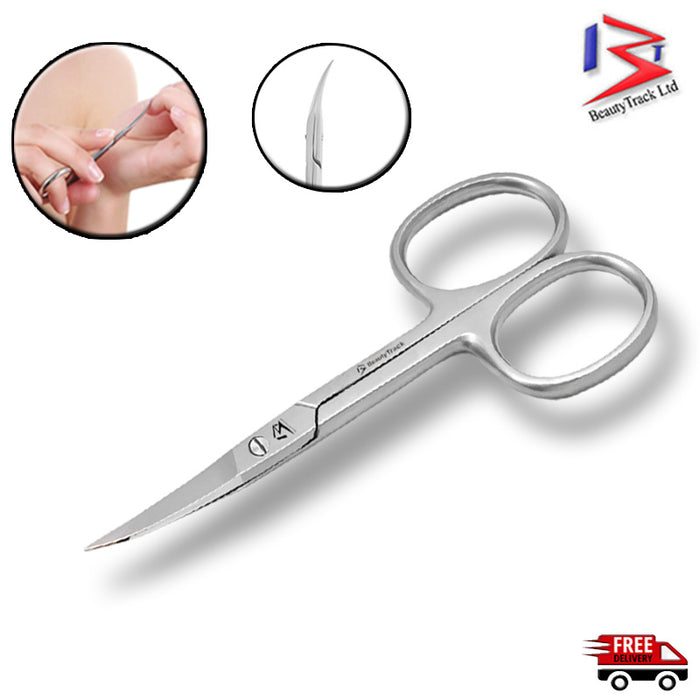 BeautyTrack Curved Nail Scissors 3.5 inch