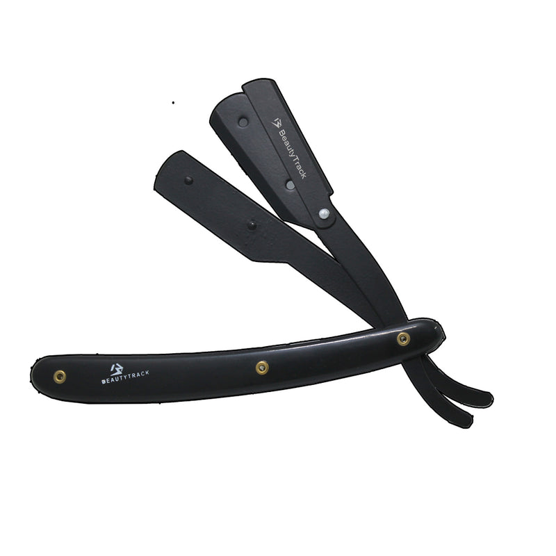 BeautyTrack Barber-Rasierrasierer mit schwarzem beschichtetem Kunststoffgriff