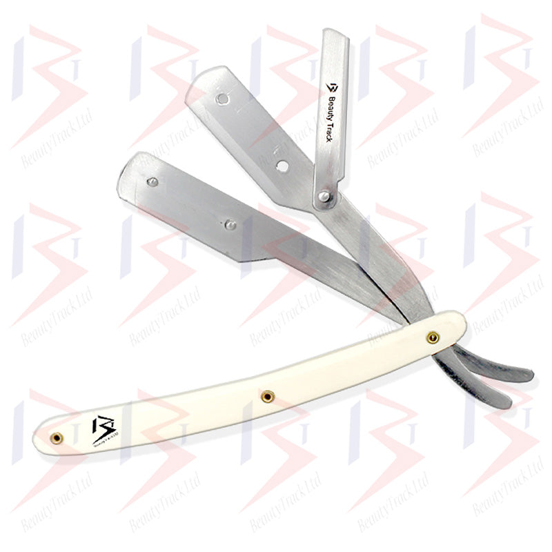 BeautyTrack Barber Razor Straight Cut Throat Shaving Salon Cream