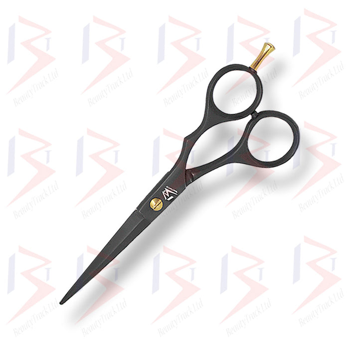 BeautyTrack Barber Scissor Hair Cutting Salon Scissor 6.0 Inches Black