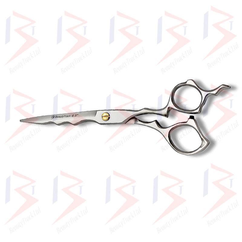 BeautyTrack Barber Scissor Hairdressing shears Shark Design 6.5 Inches Matte