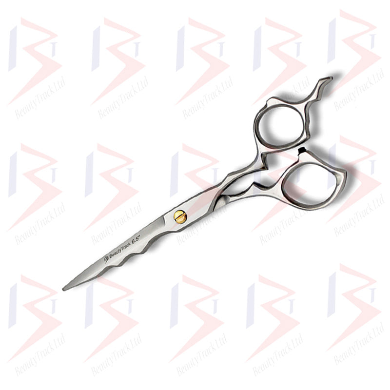 BeautyTrack Barber Scissor Hairdressing shears Shark Design 6.5 Inches Matte