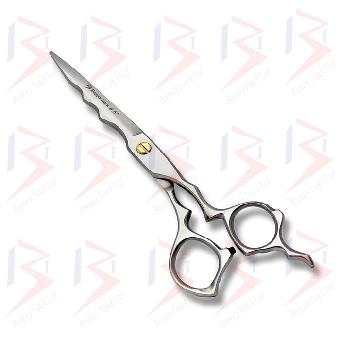 BeautyTrack Barber Scissor Hairdressing shears Shark Design 6.5 Inches Matte