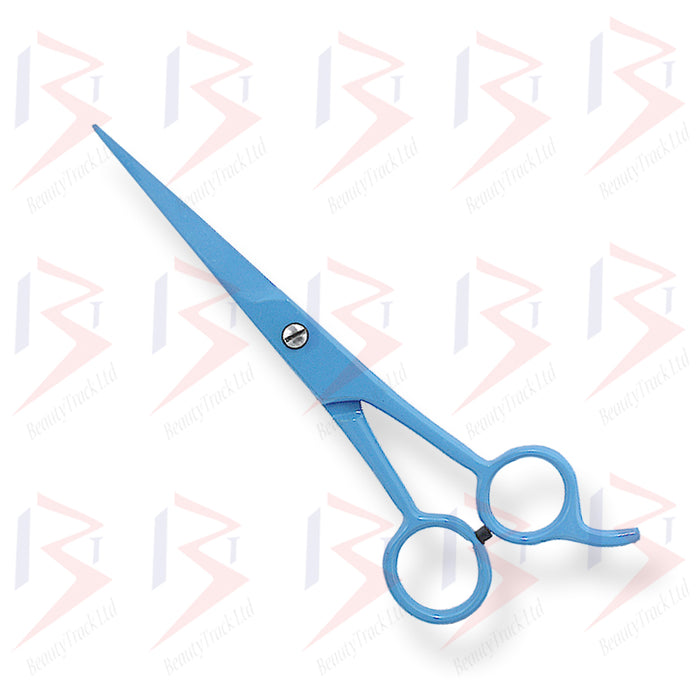 BeautyTrack Barber Scissors Basic Hair Cutting Shears 6.5 Inch Blue