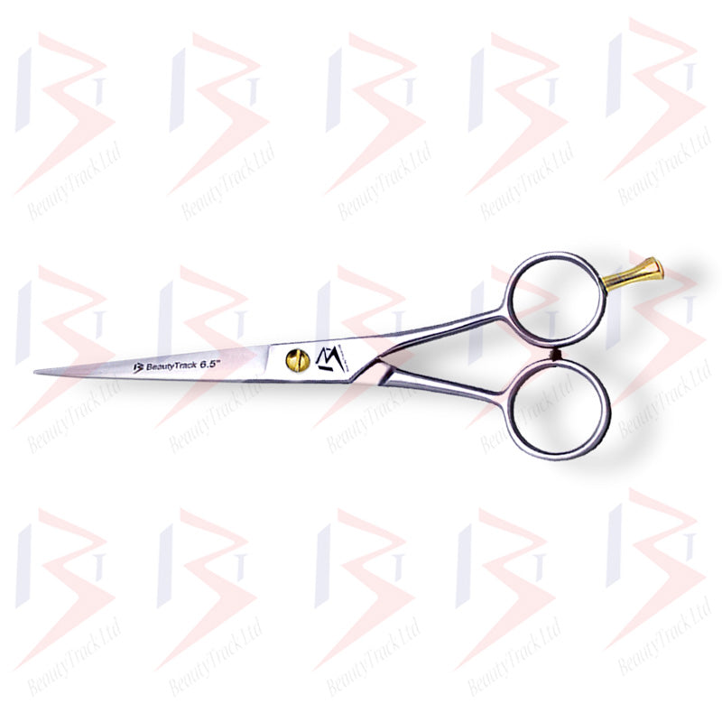 BeautyTrack Barber Scissors Classic Hairdressing Shears 6.5 Inch Chrome