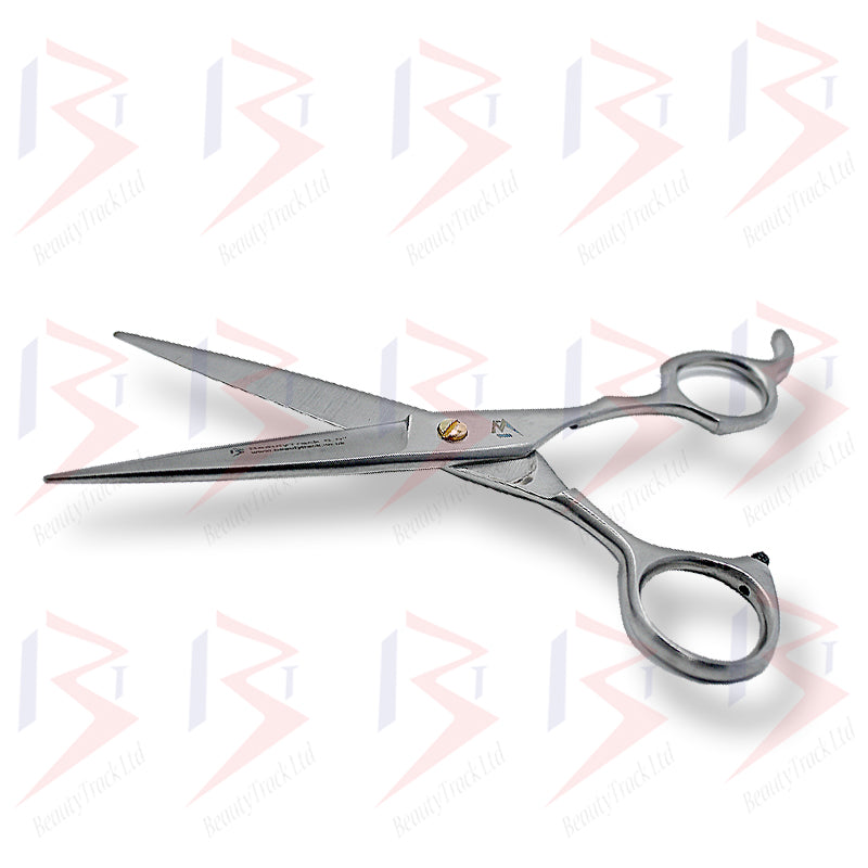 BeautyTrack Barber Scissors Hair Cutting Salon Shears 6.5 Inch Grey