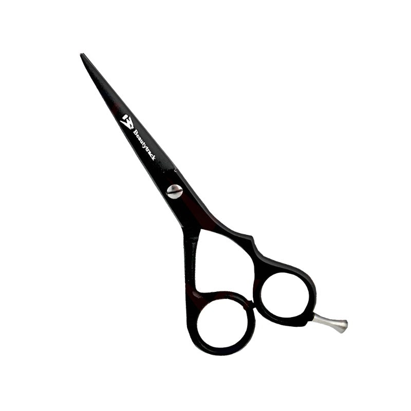 BeautyTrack Barber Scissors Hair Cutting Shears 6.0 Inch Black