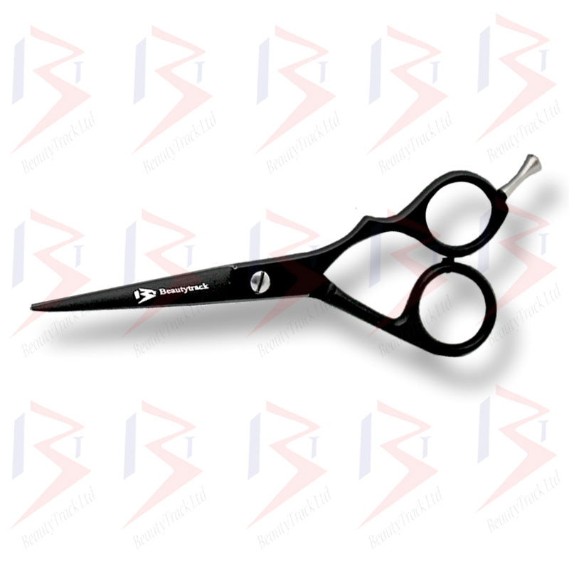 BeautyTrack Barber Scissors Hair Cutting Shears 6.0 Inch Black