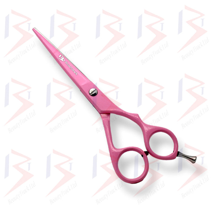 BeautyTrack Barber Scissors Hair Cutting Shears Pink 6.0 Inch