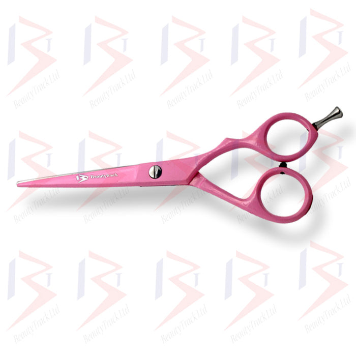 BeautyTrack Barber Scissors Hair Cutting Shears Pink 6.0 Inch